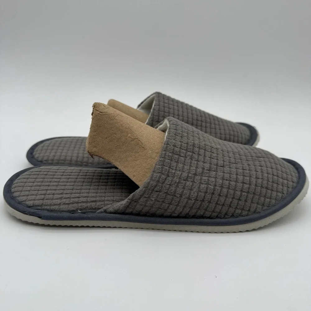 Men's‎ Gray Memory Foam House Slippers Size 11.5-12 Indoor Outdoor